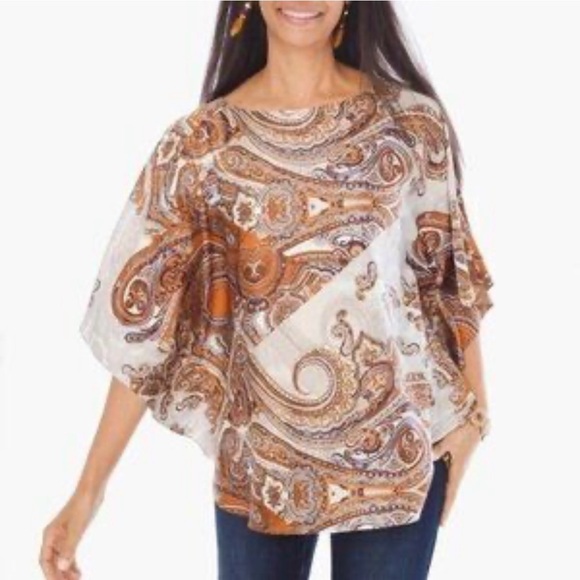 Chico's Tops - Chico's Minerva Blouse Gold Medium EUC